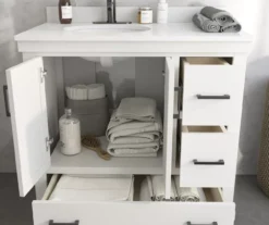 DHP Atwater Living Mills White Bathroom Vanity With Sink -Living Room Furniture Store 810610511 B0 4