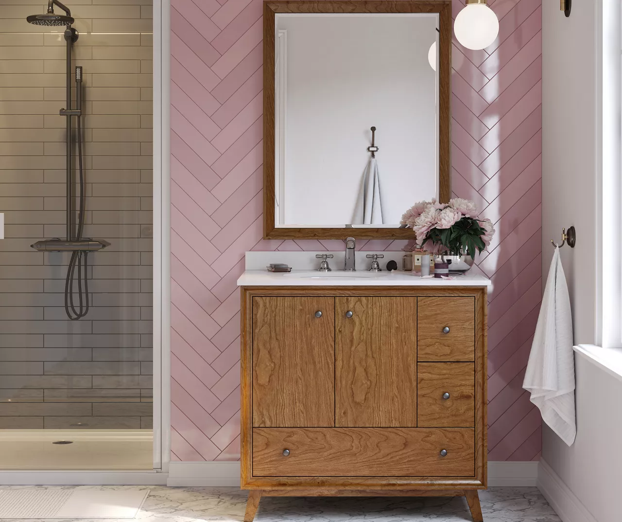 DHP Atwater Living Delias Bathroom Vanity With White Sink 7 DHP Atwater Living Delias Bathroom Vanity With White Sink - Image 5