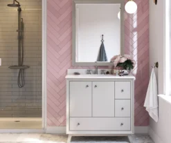 DHP Atwater Living Delias Bathroom Vanity With White Sink 29 DHP Atwater Living Delias Bathroom Vanity With White Sink -Living Room Furniture Store 810610515 B0 3