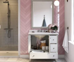 DHP Atwater Living Delias Bathroom Vanity With White Sink 30 DHP Atwater Living Delias Bathroom Vanity With White Sink -Living Room Furniture Store 810610515 B0 4