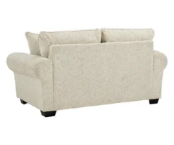 Haisley Ivory Loveseat -Living Room Furniture Store 810610831 A0 2