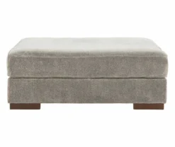 Bayless Smoke Oversize Accent Ottoman -Living Room Furniture Store 810612199 2