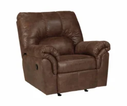 Bladen Coffee Faux Leather Rocker Recliner -Living Room Furniture Store 810612226 6