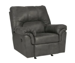 Bladen Slate Faux Leather Rocker Recliner -Living Room Furniture Store 810612227 3