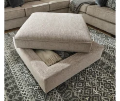 Bovarian Stone Storage Ottoman -Living Room Furniture Store 810612233 2