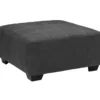 Ambee Gray Oversize Accent Ottoman -Living Room Furniture Store 810612262 1