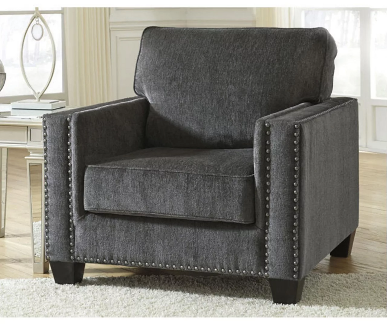 Gavril Smoky Gray Armchair 4 Gavril Smoky Gray Armchair - Image 2