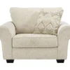 Haisley Ivory Chair And A Half 1 Haisley Ivory Chair And A Half -Living Room Furniture Store 810612306 3
