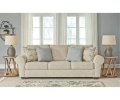 Haisley Ivory Queen Sleeper Sofa -Living Room Furniture Store 810612307 3