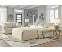 Haisley Ivory Queen Sleeper Sofa -Living Room Furniture Store 810612307 6