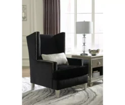 Harriotte Black Accent Chair -Living Room Furniture Store 810612309 1