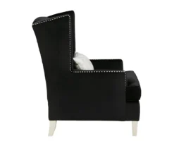 Harriotte Black Accent Chair -Living Room Furniture Store 810612309 4