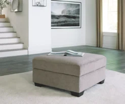 Creswell Gray Storage Ottoman -Living Room Furniture Store 810612338 4
