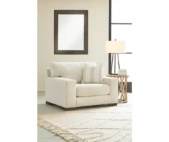 Maggie White Chair And A Half -Living Room Furniture Store 810612352 5