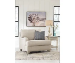 Traemore Linen Chair And A Half -Living Room Furniture Store 810612376 3