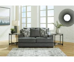 Lessinger Gray Loveseat -Living Room Furniture Store 810612401 5