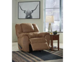 McGann Saddle Faux Leather Rocker Recliner -Living Room Furniture Store 810612511 A0 4