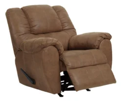 McGann Saddle Faux Leather Rocker Recliner -Living Room Furniture Store 810612511 A0 5