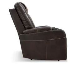 Composer Brown Faux Leather Power Recliner -Living Room Furniture Store 810612553 12