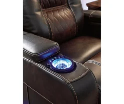 Composer Brown Faux Leather Power Recliner -Living Room Furniture Store 810612553 3