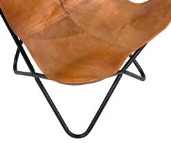 Tan Leather Butterfly Chair 7 Tan Leather Butterfly Chair -Living Room Furniture Store 810616677 A0 3