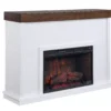 62" White Shiplap Grand Electric Fireplace -Living Room Furniture Store 810617760 A0 2