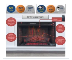 62" White Shiplap Grand Electric Fireplace -Living Room Furniture Store 810617760 M7