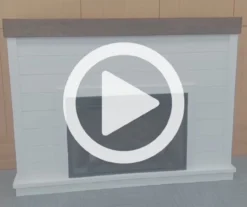 62" White Shiplap Grand Electric Fireplace -Living Room Furniture Store 810617760 V0 1