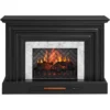 53.5" Black Petite Grand Electric Fireplace Console -Living Room Furniture Store 810617767 A0 1