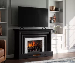 53.5" Black Petite Grand Electric Fireplace Console -Living Room Furniture Store 810617767 B0 3