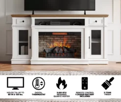 73.5" Castillo Electric Fireplace Console -Living Room Furniture Store 810617768 M7