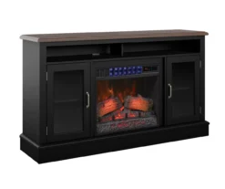 59.5" Black CoolGlow Electric Fireplace & Fan Console -Living Room Furniture Store 810620259 A0 4