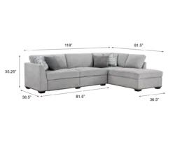 Broyhill Anaheim Power Reclining Sectional -Living Room Furniture Store 810620621 810620623 A6 1