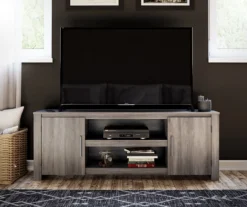 60" Aldridge Gray Oak TV Stand 11 60" Aldridge Gray Oak TV Stand -Living Room Furniture Store 810621024 A0 1