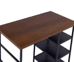 Walnut 3-Piece Pub Dining Set -Living Room Furniture Store 810641657 A8 4