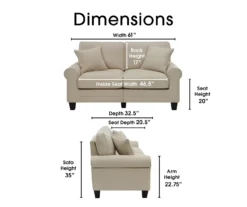 Serta Copenhagen Loveseat 39 Serta Copenhagen Loveseat -Living Room Furniture Store 810659226 A0 4