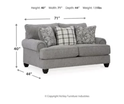 Fall River Mineral Loveseat -Living Room Furniture Store 810669844 A7