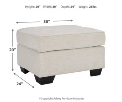 Signature Design By Ashley Cashton Ottoman -Living Room Furniture Store 810697991 A8