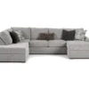 Broyhill Parkdale Silver Sectional -Living Room Furniture Store combo400002