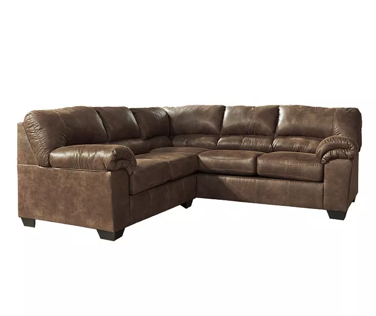 Signature Design By Ashley Bladen Coffee 2-Piece Faux Leather Sectional With Left-Facing Loveseat 3 Signature Design By Ashley Bladen Coffee 2-Piece Faux Leather Sectional With Left-Facing Loveseat