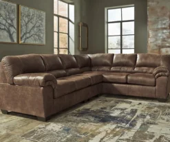 Signature Design By Ashley Bladen Coffee 3-Piece Faux Leather Sectional With Left-Facing Loveseat -Living Room Furniture Store combo760021 2