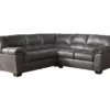 Signature Design By Ashley Bladen Slate 2-Piece Faux Leather Sectional With Right-Facing Loveseat -Living Room Furniture Store combo760023