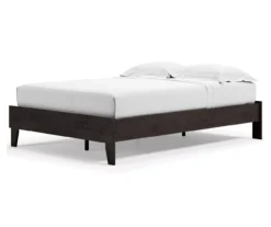 Signature Design By Ashley Piperton Black Full Panel Platform Bed -Living Room Furniture Store combo790014 2