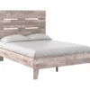 Signature Design By Ashley Neilsville Whitewash Full Panel Platform Bed -Living Room Furniture Store combo790019