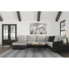 Signature Design By Ashley Bilgray Gray Faux Leather 3-Piece Sectional With Left-Facing Chaise -Living Room Furniture Store combo860023
