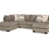 Signature Design By Ashley Creswell Gray Sectional With Left-Facing Chaise 2 Signature Design By Ashley Creswell Gray Sectional With Left-Facing Chaise -Living Room Furniture Store combo860032