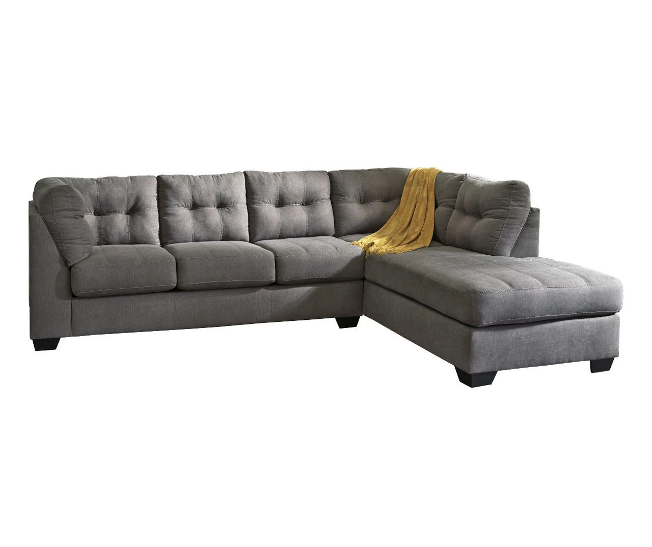 Signature Design By Ashley Maier Charcoal Full Sleeper Sectional With Right-Facing Chaise 3 Signature Design By Ashley Maier Charcoal Full Sleeper Sectional With Right-Facing Chaise