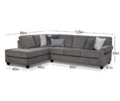 Broyhill Tripoli Slate Sectional -Living Room Furniture Store combo920021 5