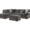 Broyhill Tripoli Slate Sectional & Ottoman Set -Living Room Furniture Store combo960001