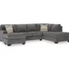 Broyhill Glynn-Cove Iron Sectional -Living Room Furniture Store combo980199